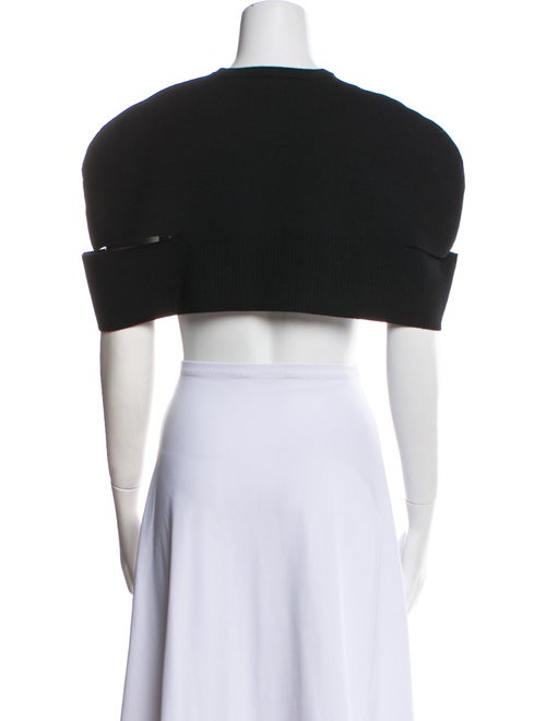 Tibi Wool Crew Neck Crop Top
