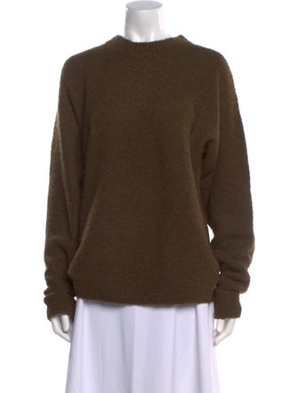 Tibi Alpaca Crew Neck Sweater