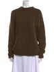 Tibi Alpaca Crew Neck Sweater
