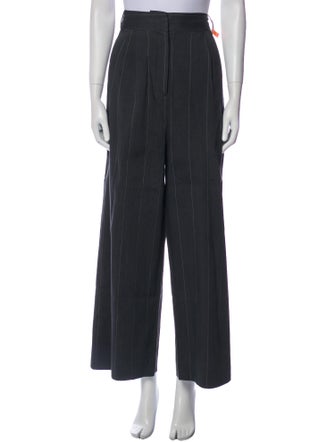 Tibi Linen Wide Leg Pants