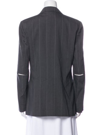 Tibi Linen Striped Blazer