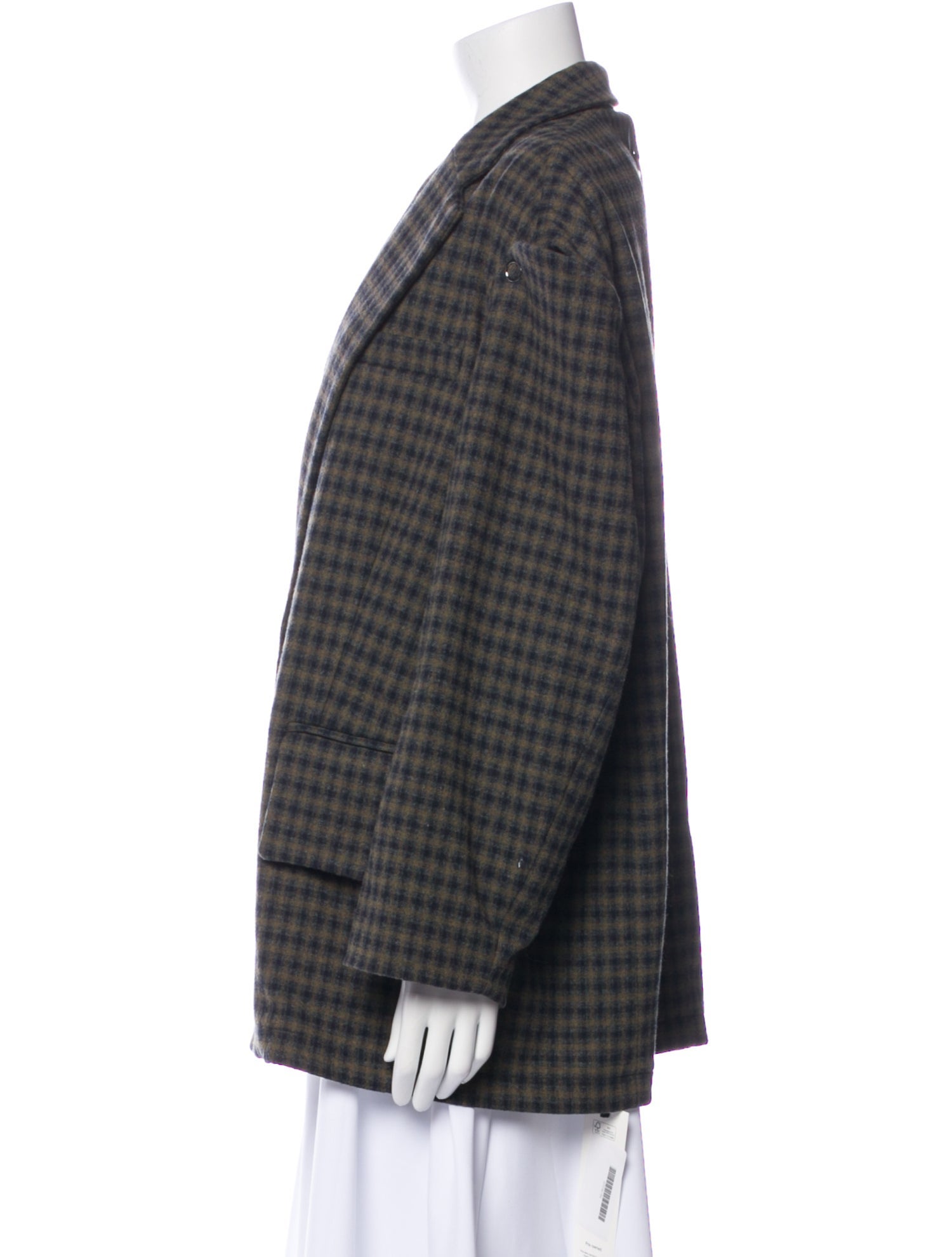 Tibi Plaid Print Blazer