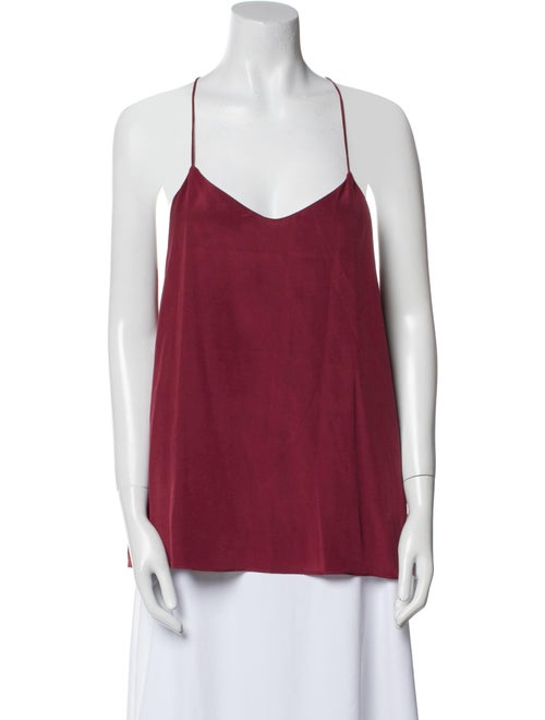 Tibi Silk V-Neck Top