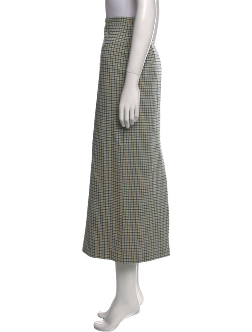 Tibi Houndstooth Print Midi Length Skirt