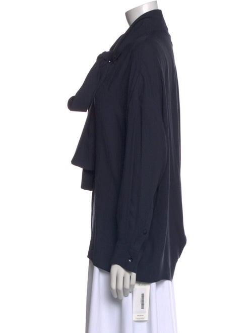 Tibi Tie Neck Long Sleeve Blouse