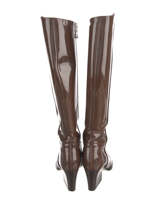 Tibi Patent Leather Riding Boots