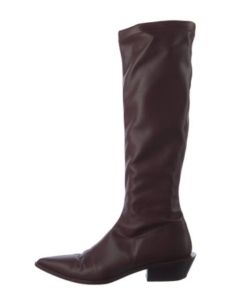 Tibi Leather Riding Boots