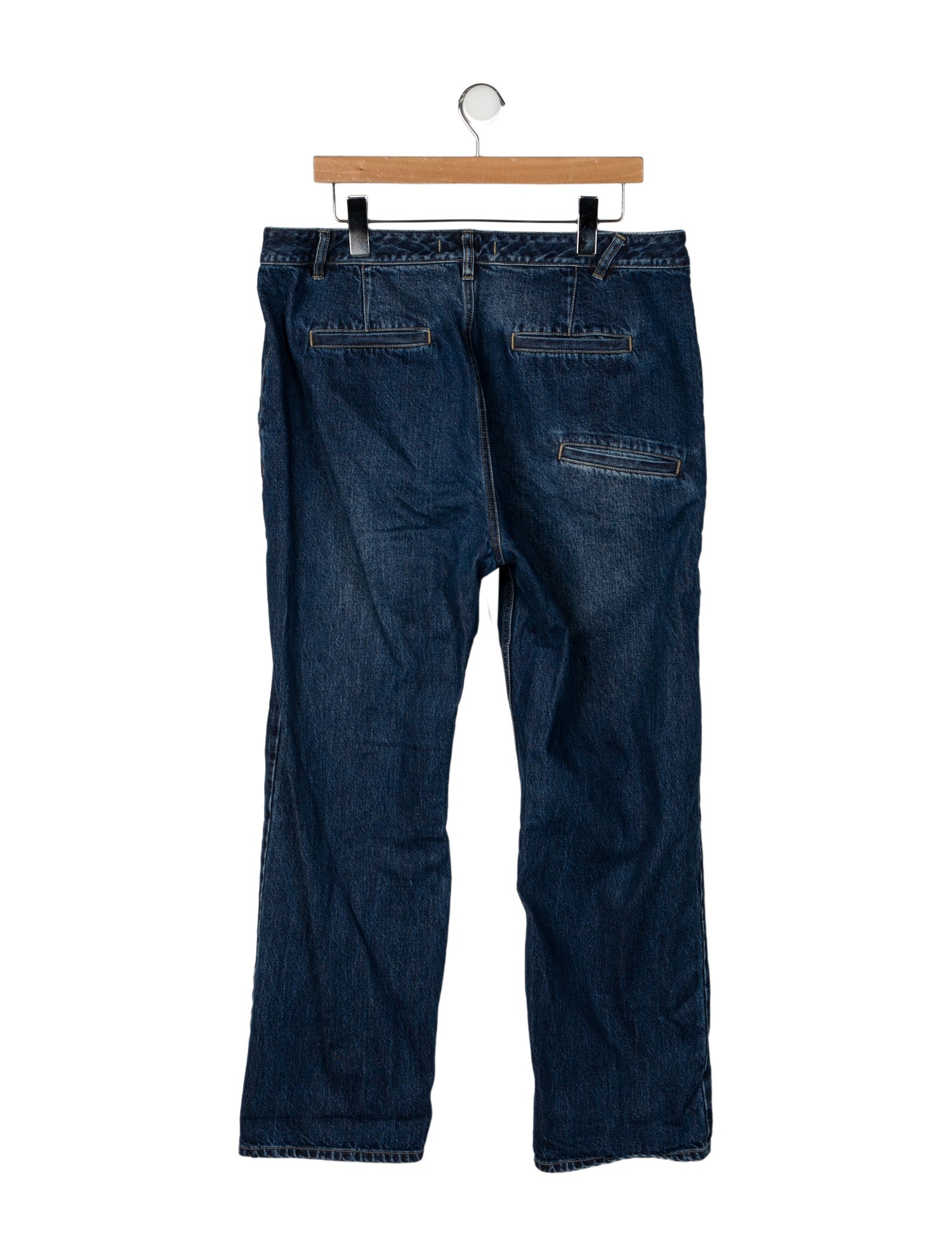 Tibi High-Rise Straight Leg Jeans