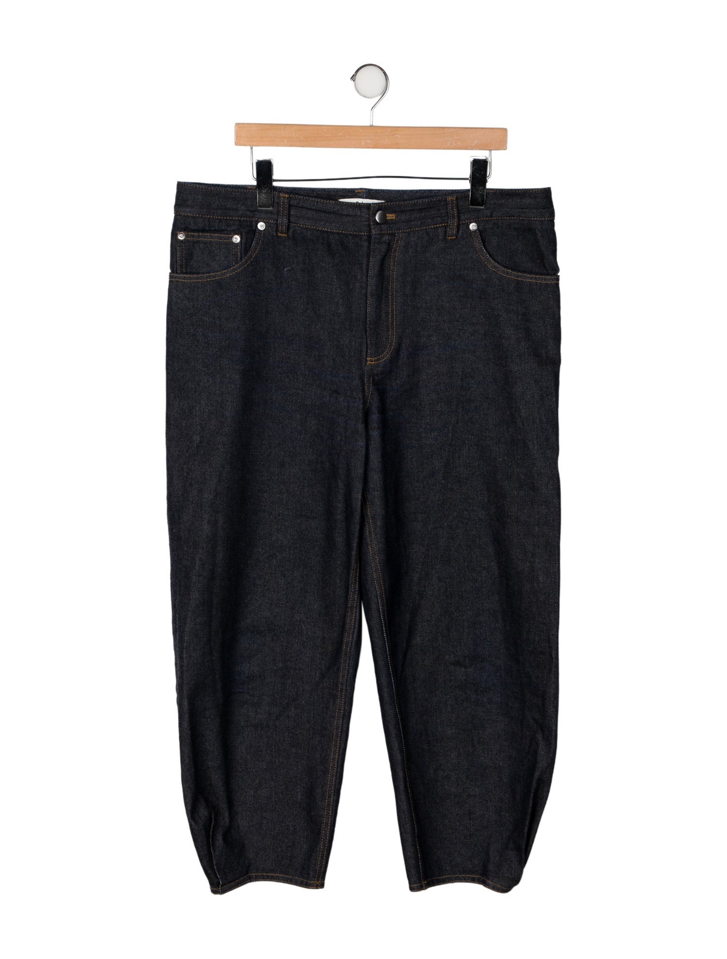 Tibi Mid-Rise Straight Leg Jeans