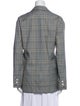 Tibi Plaid Print Blazer