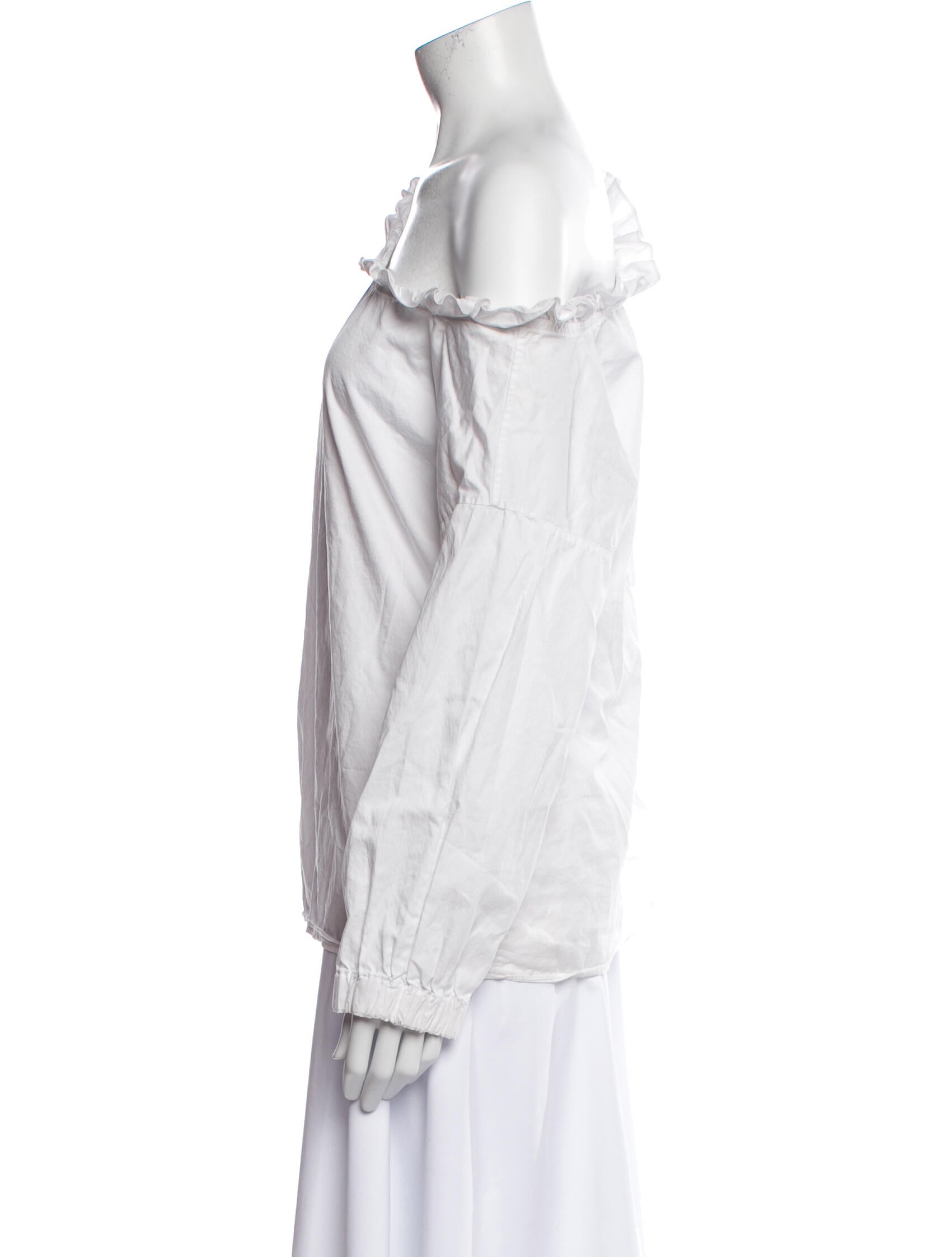 Tibi Cowl Neck Long Sleeve Blouse