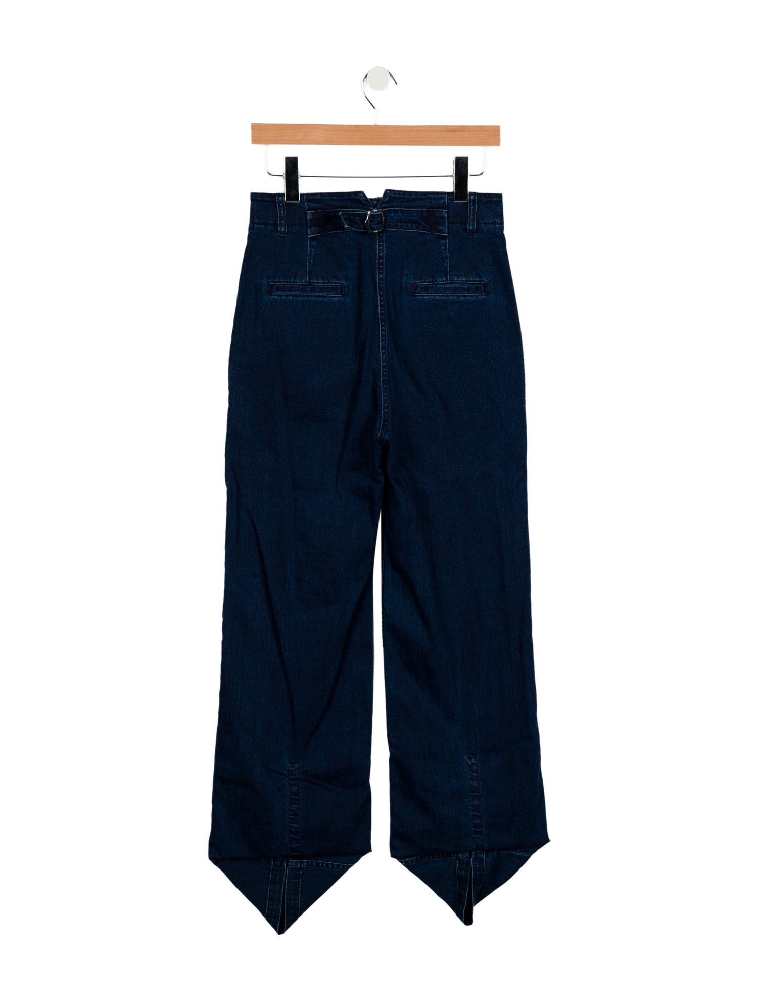 Tibi High-Rise Wide Leg Jeans