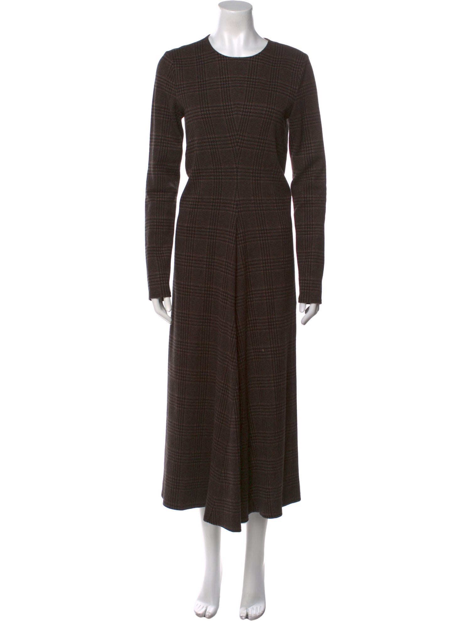 Tibi Crew Neck Long Dress