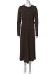 Tibi Crew Neck Long Dress