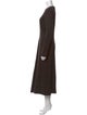 Tibi Crew Neck Long Dress