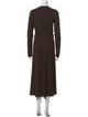 Tibi Crew Neck Long Dress