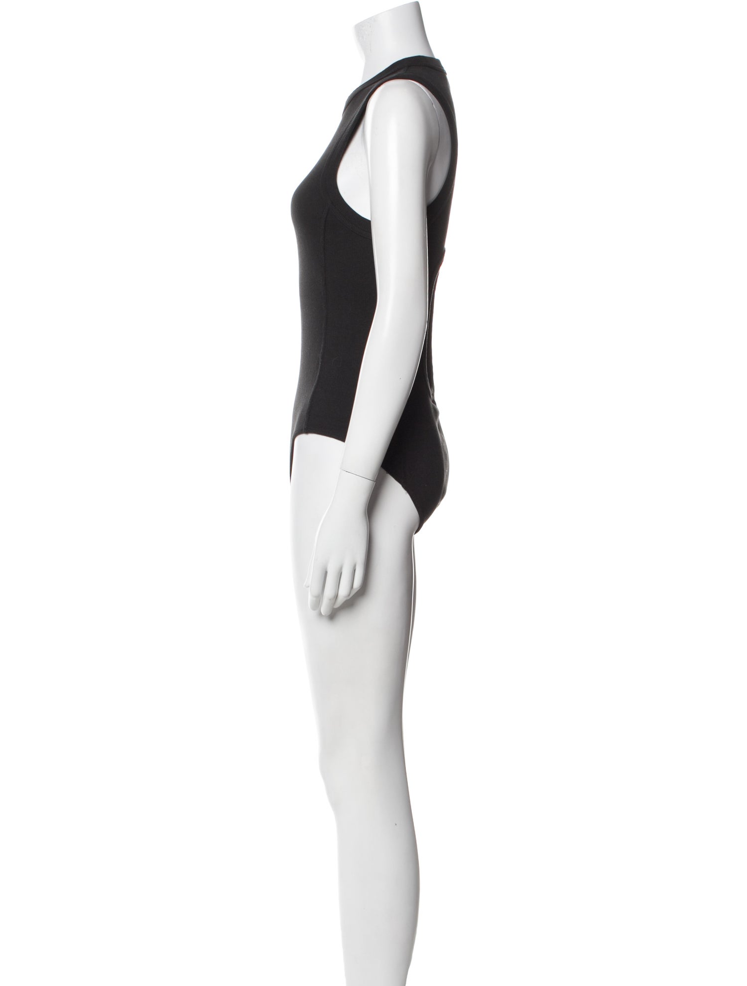 Tibi Crew Neck Sleeveless Bodysuit