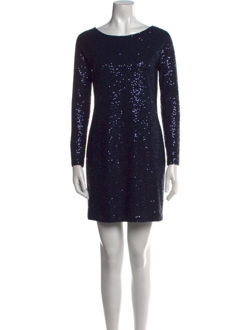 Tibi Bateau Neckline Mini Dress