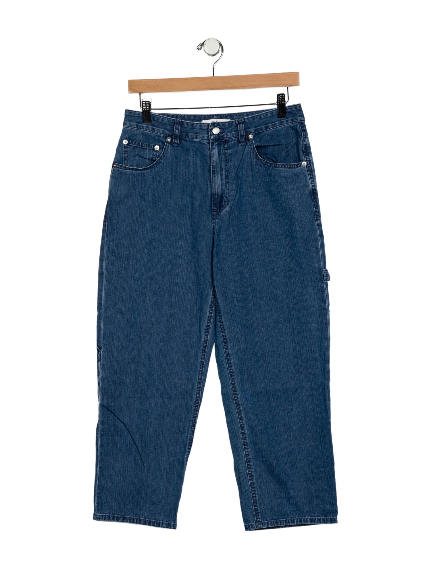 Tibi Mid-Rise Straight Leg Jeans