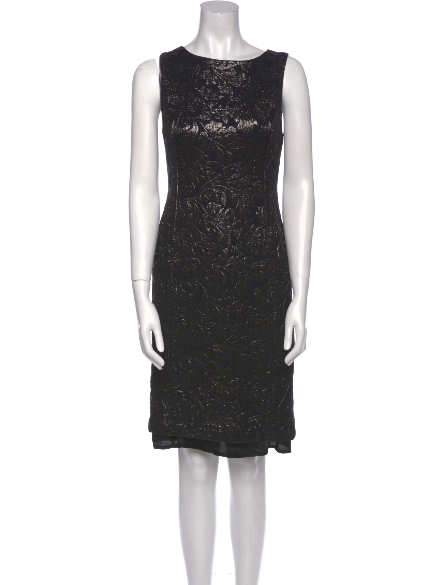 Tibi Bateau Neckline Knee-Length Dress