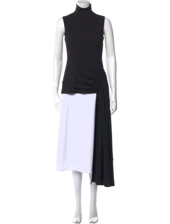 Tibi Mock Neck Sleeveless Tunic