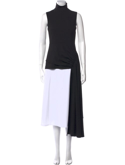 Tibi Mock Neck Sleeveless Tunic