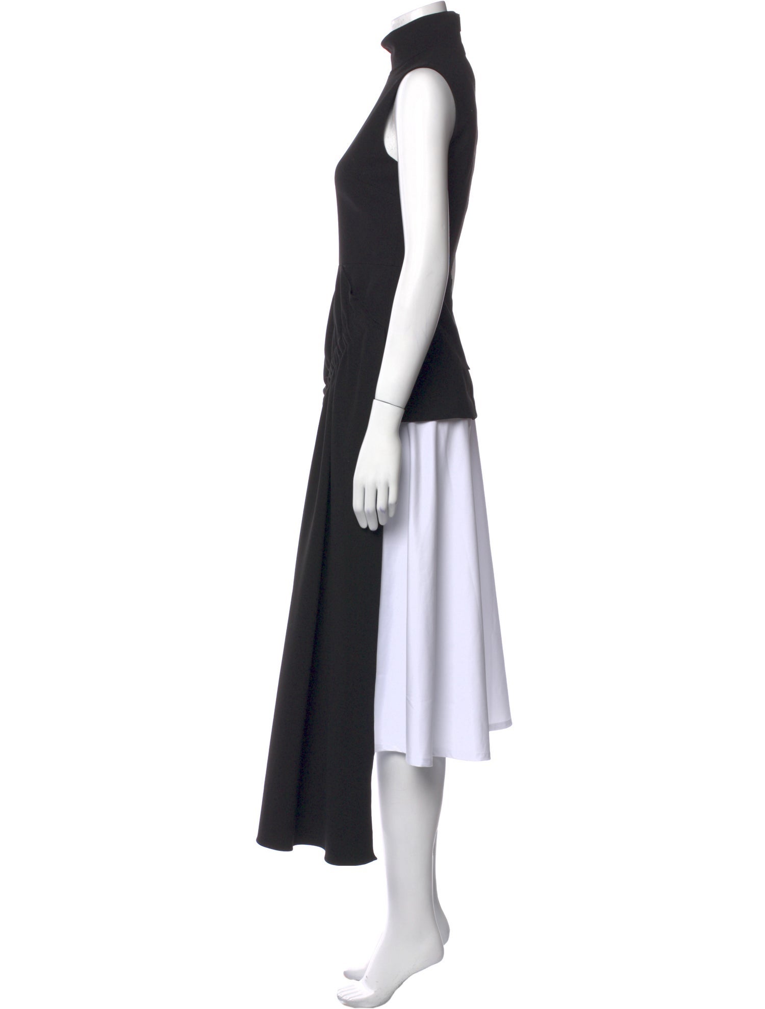 Tibi Mock Neck Sleeveless Tunic