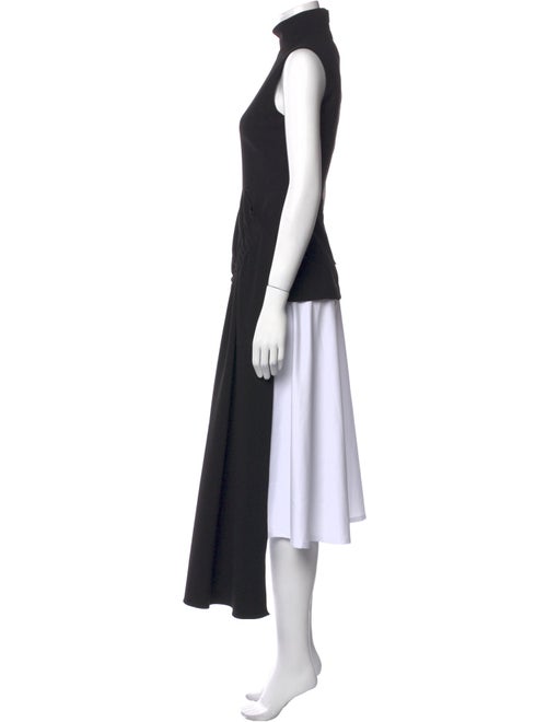 Tibi Mock Neck Sleeveless Tunic