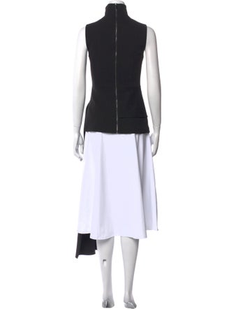 Tibi Mock Neck Sleeveless Tunic