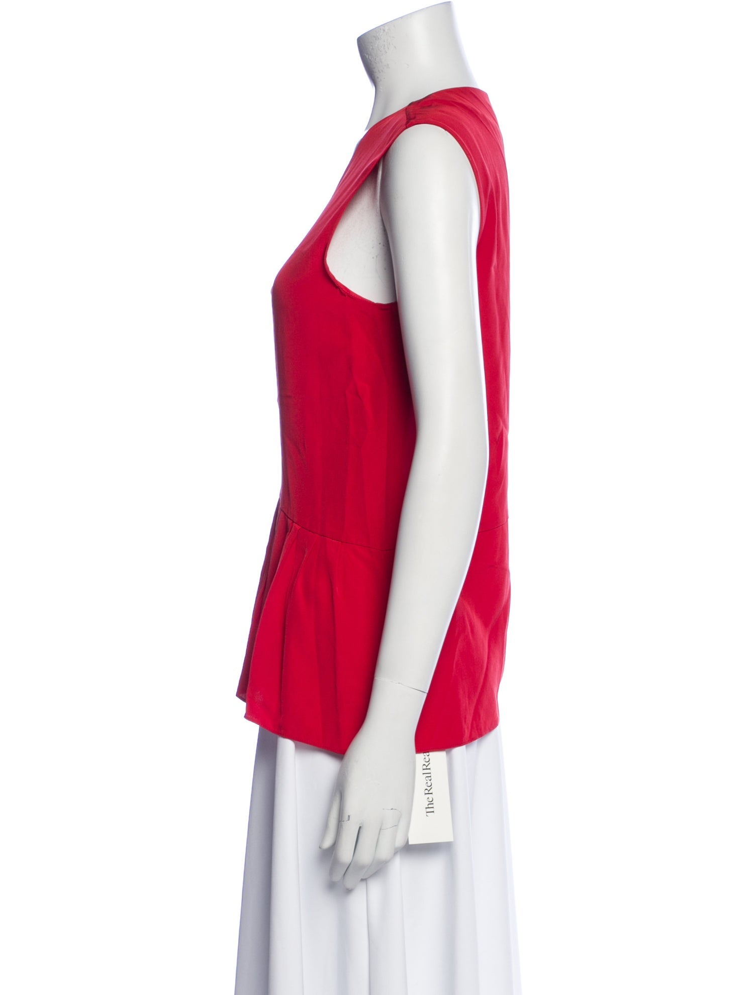 Tibi Silk V-Neck Top