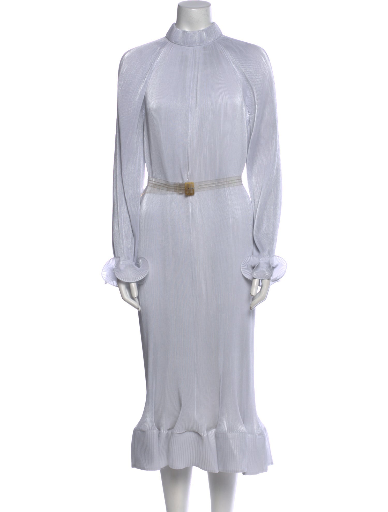 Tibi Mock Neck Long Dress