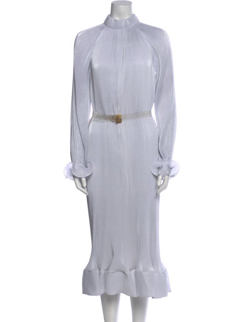 Tibi Mock Neck Long Dress
