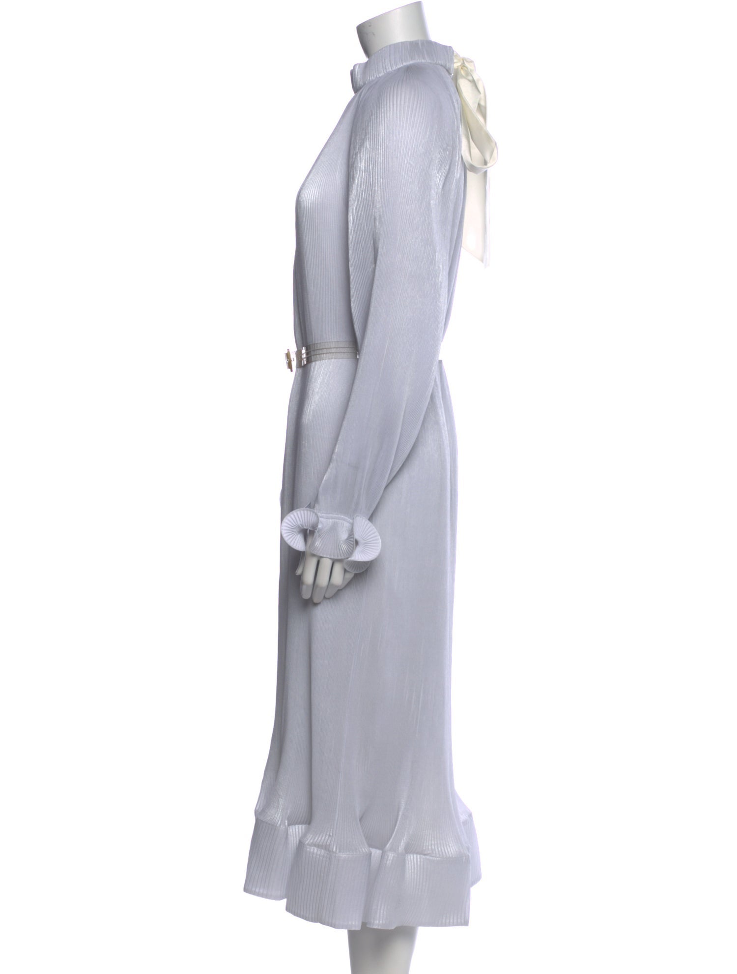 Tibi Mock Neck Long Dress