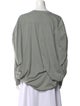 Tibi Crew Neck Long Sleeve Sweatshirt