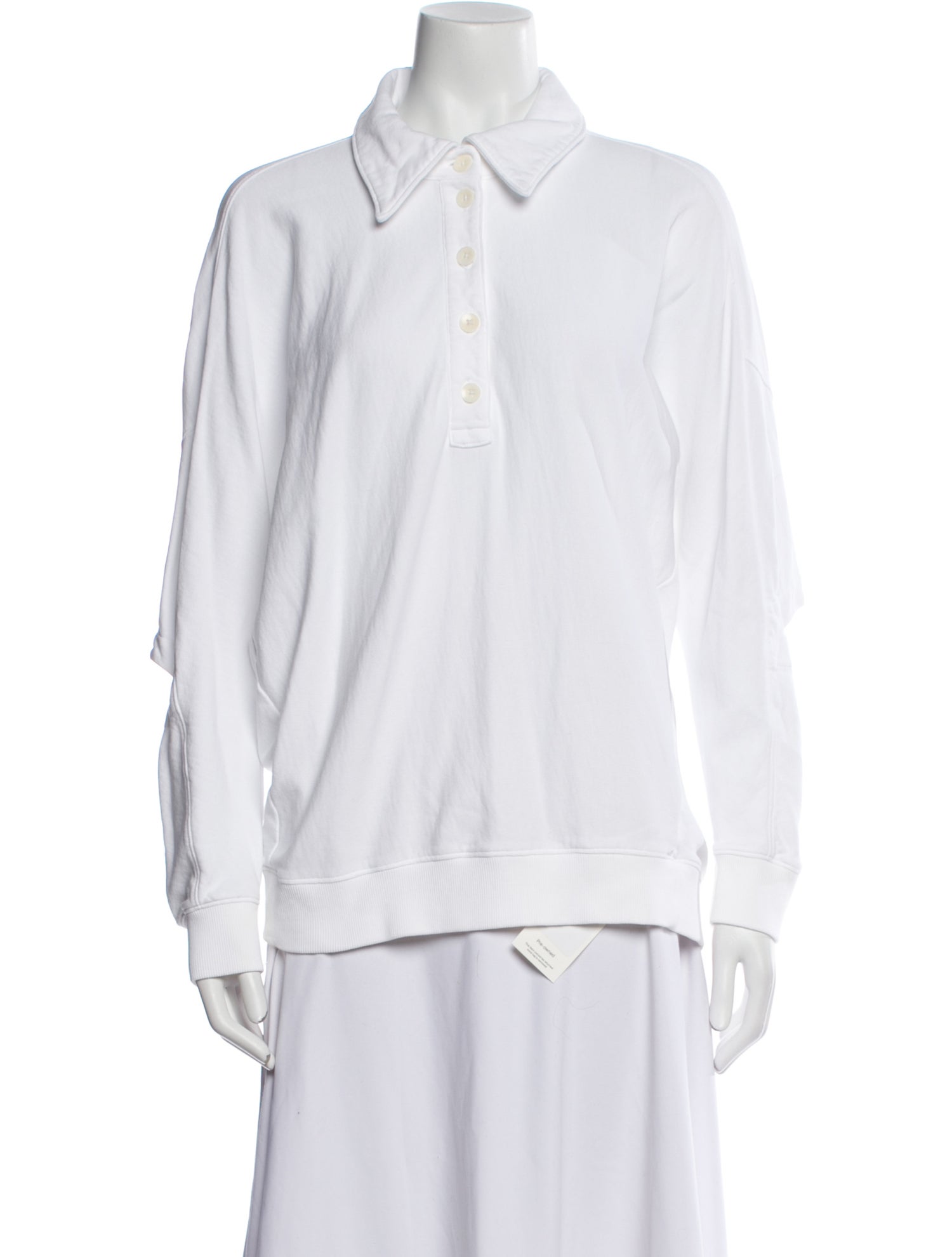 Tibi Long Sleeve Button-Up Top