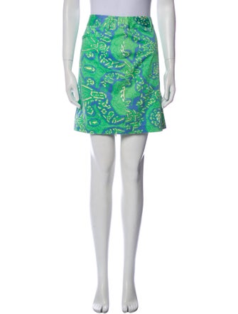 Tibi Printed Mini Skirt