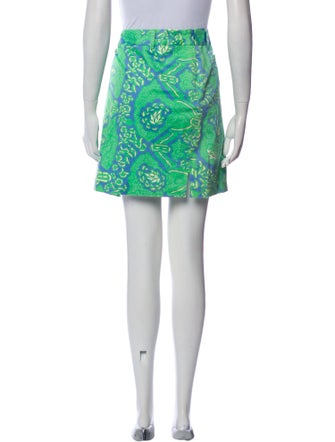 Tibi Printed Mini Skirt