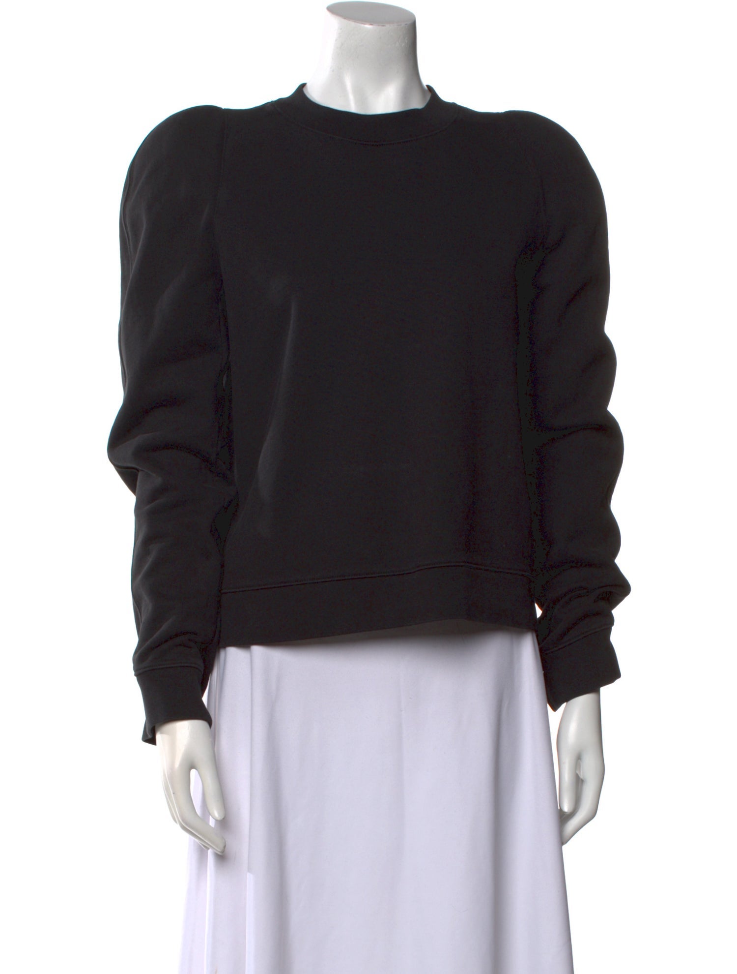 Tibi Crew Neck Long Sleeve Sweatshirt