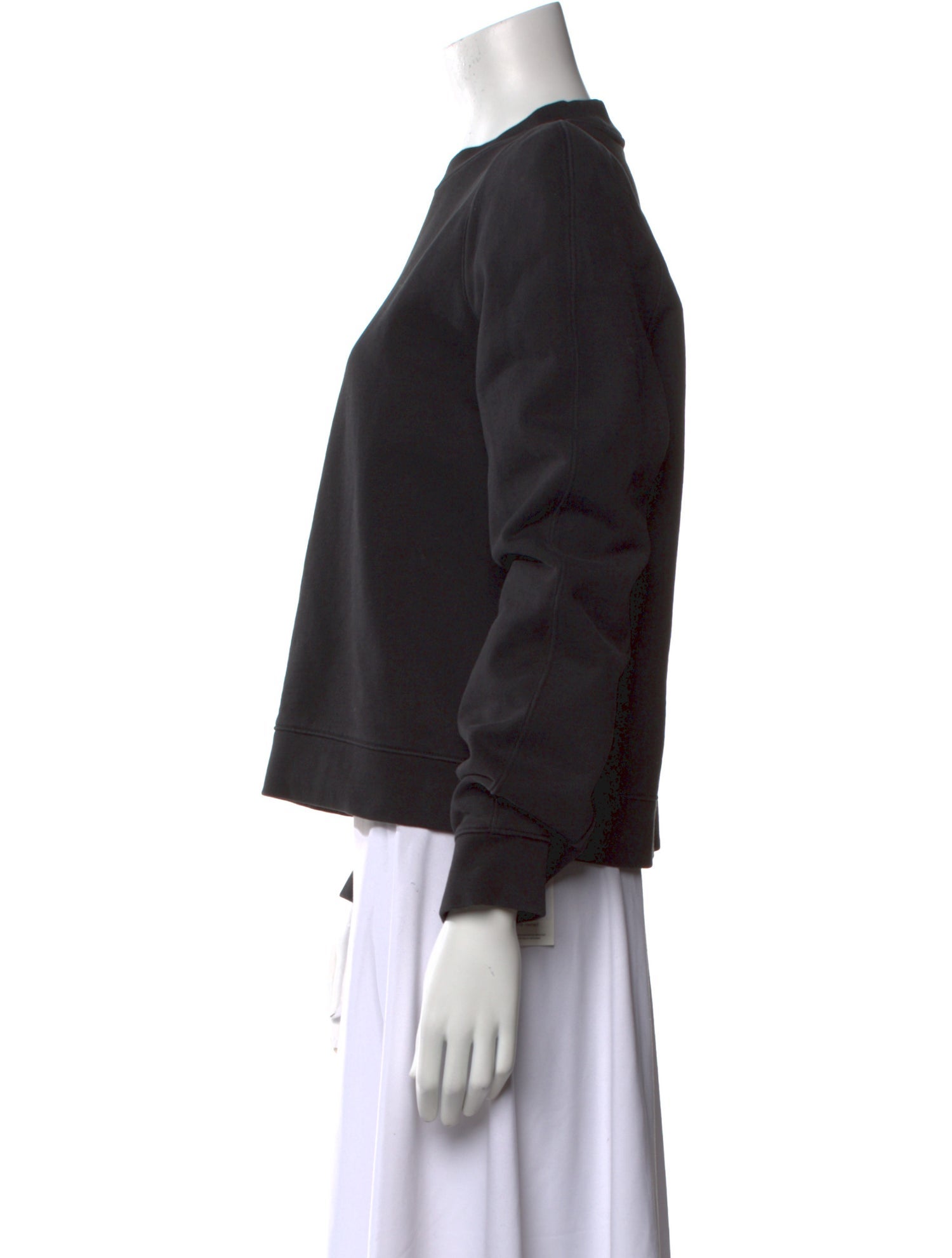 Tibi Crew Neck Long Sleeve Sweatshirt