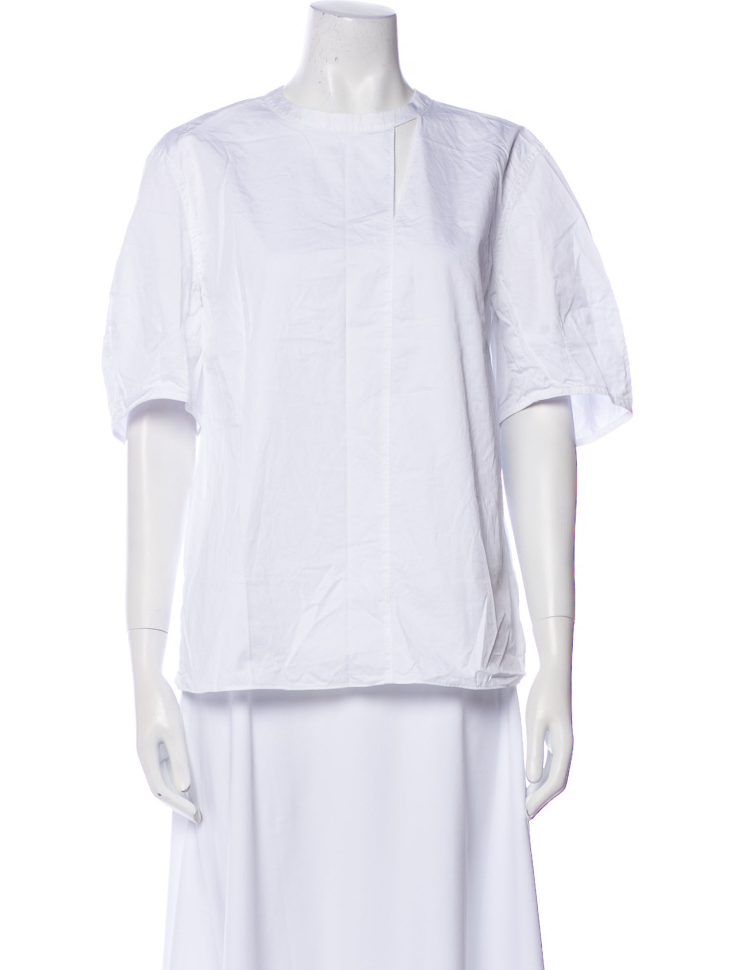 Tibi Crew Neck Short Sleeve T-Shirt