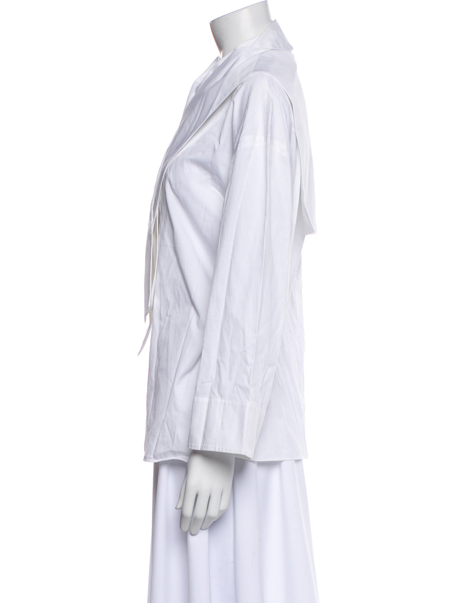 Tibi Long Sleeve Button-Up Top