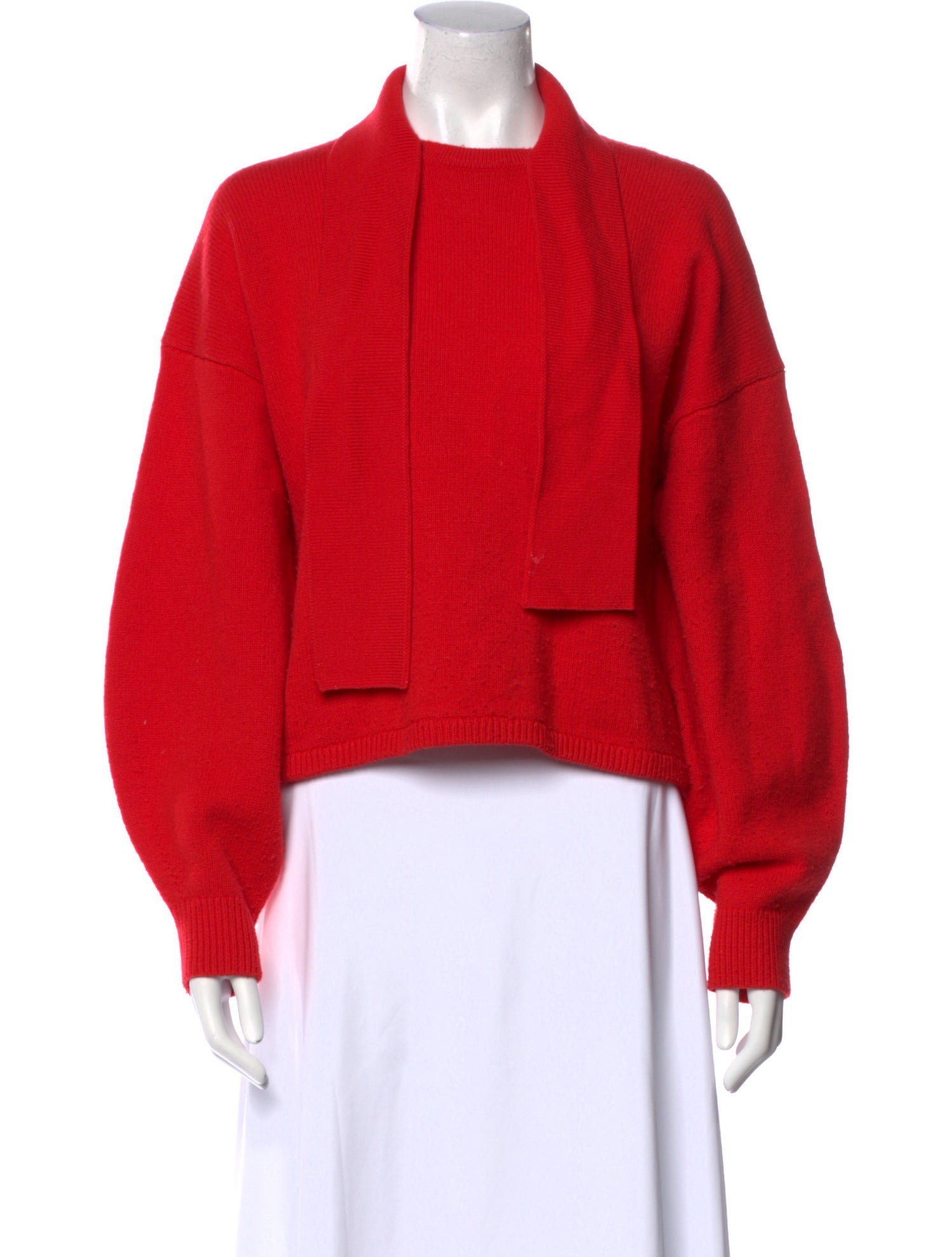 Tibi Merino Wool Mock Neck Sweater