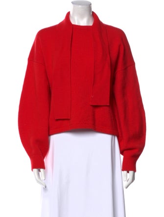 Tibi Merino Wool Mock Neck Sweater