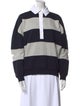 Tibi Striped Long Sleeve Sweatshirt