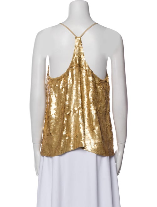 Tibi Silk Scoop Neck Top