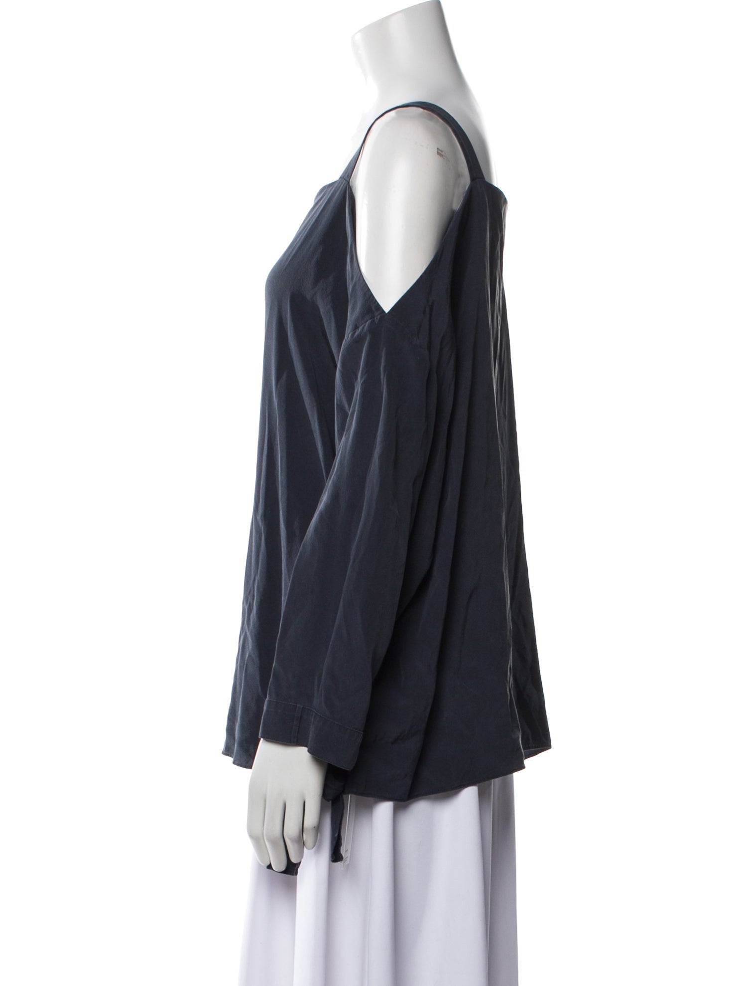 Tibi Silk Square Neckline Blouse