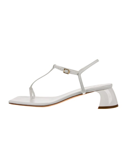 Tibi Leather T-Strap Sandals