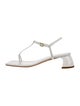 Tibi Leather T-Strap Sandals