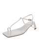 Tibi Leather T-Strap Sandals