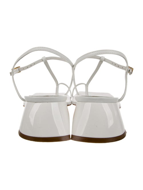 Tibi Leather T-Strap Sandals